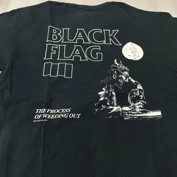 BLACK FLAG T셔츠 밴딩 구제 의류 빈티지