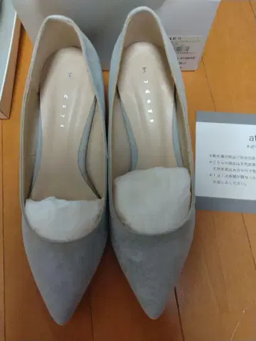 M7days 봄 색상 청키 펌프스 (그레이쉬 블루) 22.5cm