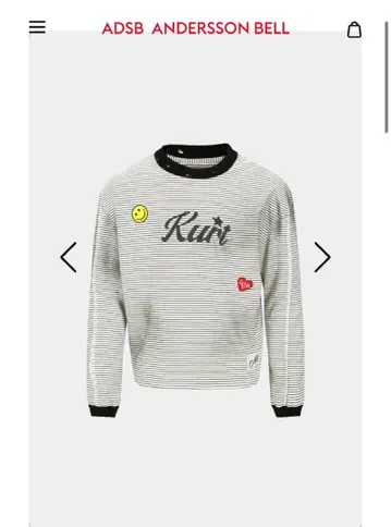Andersson Bell 25ss Kurt stripe LS Tee