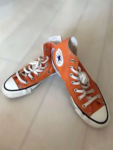 Converse 하이컷 오렌지 사이즈 5 24cm