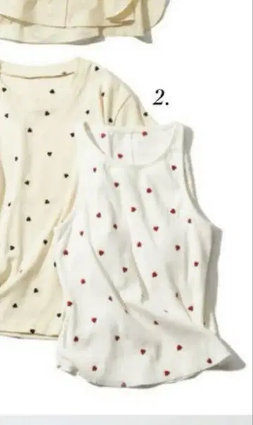 시루무린 Heart embroidery 패드 in 아메슬리 탱크