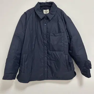 UNIQLO 퍼프 테크 셔츠 자켓 네이비