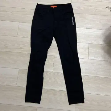 여성용 슬림핏 블랙 팬츠