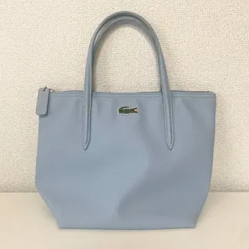 LACOSTE 라코스테 핸드백 PVC 라이트 블루 스카이블루