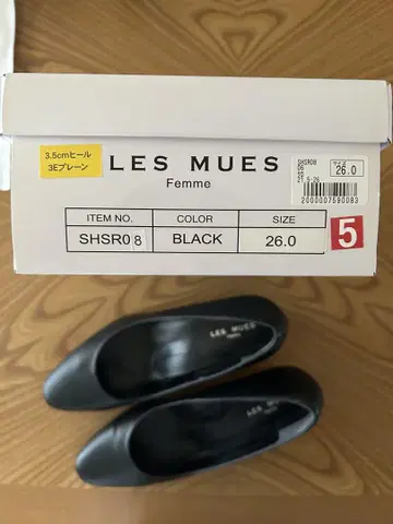 LES MUES 펌프스 블랙 26cm