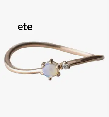 ete 오팔 핑키링 핑크 골드 1호 used