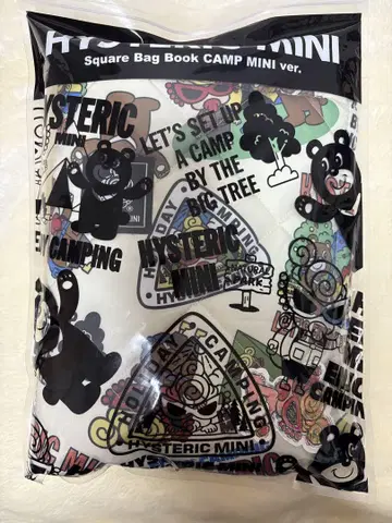 HYSTERIC MINI 스퀘어 백 화이트 스티커 포함