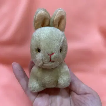 빈티지 둥근 토끼 봉제 인형