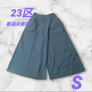 미사용 새상품 23구 턱 와이드 팬츠 가우초 큐롯 S 포멀