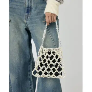 [새상품급] MOUSSY MIX BEADS PEARL 백