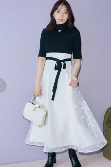 머큐리 듀오 MARY QUANT 콜라보 롱 원피스 미사용 새상품