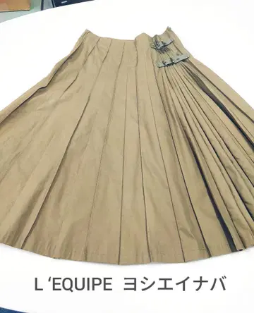 [새상품급] 요시에 이나바 플리츠 스커트 L 사이즈