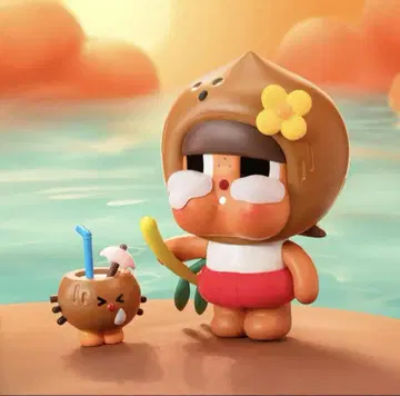 [새상품] POP MART CRYBABY COCONUT-BROWN 피규어