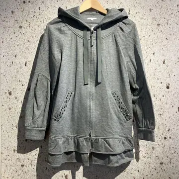 TO BE CHIC 비쥬 롱 후드티 투 비 시크 그레이