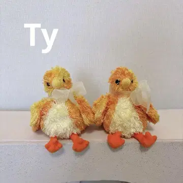TY 비니 베이비 Chickie 병아리 봉제 인형 2001년 레어