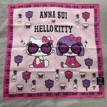 ANNA SUI 손수건 안나수이 헬로키티 대형 프린트 손수건 새상품