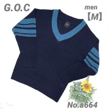 지오씨 G.O.C 니트 와플 니트 M 남성용 V넥