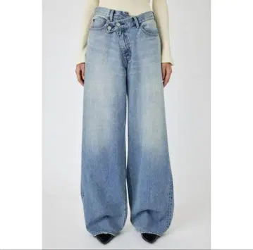 MOUSSY CROSS WAIST WIDE STRAIGHT 0 사이즈