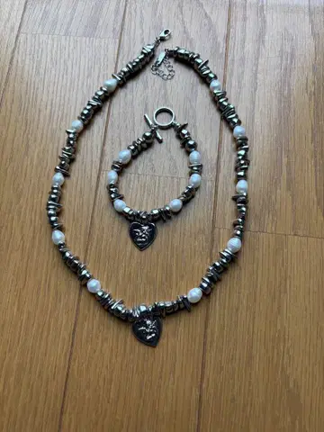 JEANASIS 담수 펄 참 목걸이, 팔찌