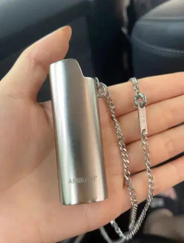 AMBUSH 실버 펜던트 목걸이