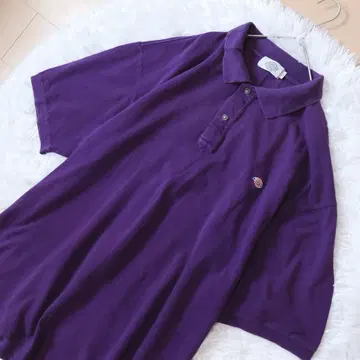 디키즈 반팔 피케 셔츠 보라색 레어 무지 구제 의류 XXL 빅 사이즈