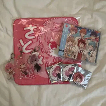 캐릭터 굿즈 세트 아크릴 키링 캔뱃지 타월 CD