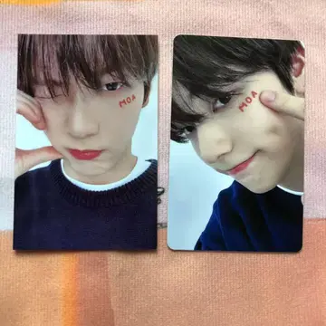 TXT 팬미 일본 한국 MOAZONE 모아존 수빈 트레이딩 카드 2장