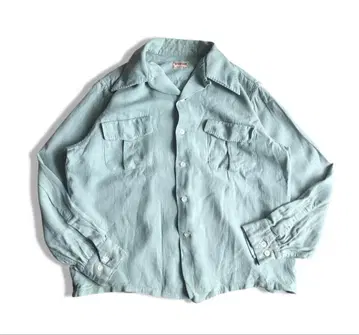 40년대 50년대 McGREGOR 레이온 개버딘 셔츠 박스 실루엣