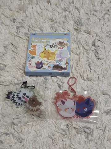 포켓몬 센터 아크릴 참 닮은꼴 지그재구리/조로아