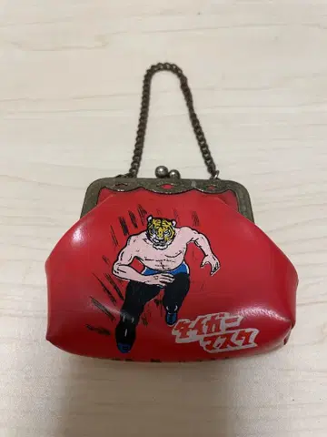 쇼와 레트로 타이거 마스크 (초대) 빈티지 가마구치 지갑