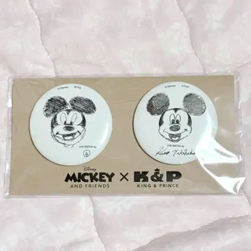 시부야 디즈니 킹프리 콜라보 캔뱃지