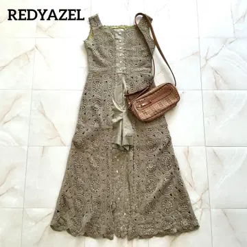 REDYAZEL 전체 레이스 겉옷 원피스 숏 팬츠 포함 M