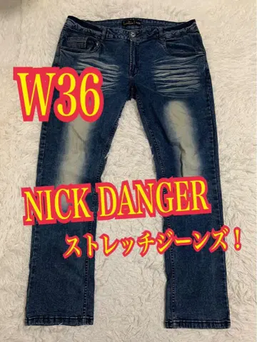 NICK DANGER 데님 청바지 스트레치 인디고 W36