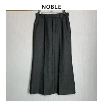 노블 롱 스커트 일본제 울 100% 사이즈 36 NOBLE