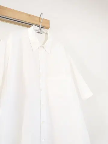오라리 WASHED FINX TWILL BIG HALF SLEEVED