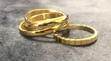 3연 반지 골드 써지컬 반지 2종 세트