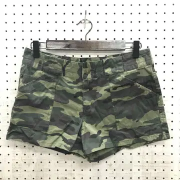 페어리 그런지 밀리터리 하드코어 구제 의류 카모플라쥬 카모 무늬 숏팬츠
