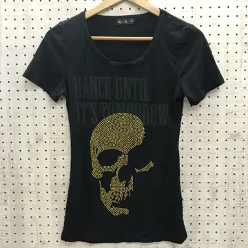 인디 쓰리즈 고스 구제 의류 큐빅 스컬 해골 반팔 T셔츠