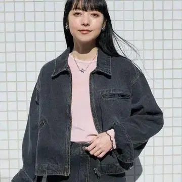 데님 자켓 블루종 새상품급 FREAK'S STORE 아우터