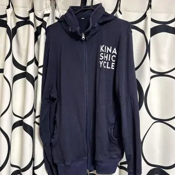 KINASHICYCLE 네이비 후드티