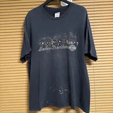 00s HARLEY DAVIDSON 러닝 위드 더 팩 티셔츠