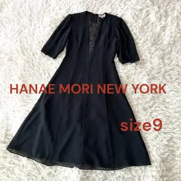 하나에모리 뉴욕 빈티지 원피스 M 무늬 레이스 블랙