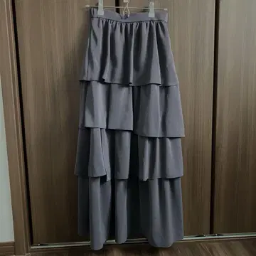새상품급 플라스테 프릴 레이어드 스커트