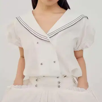 Fletta Sailor Blouse White