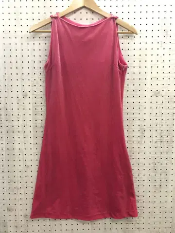 90년대 코갸루 바비 버블 구제 의류 슬리브리스 벨로아 원피스