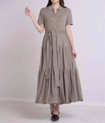하립투 Romane Tiered Knit Dress