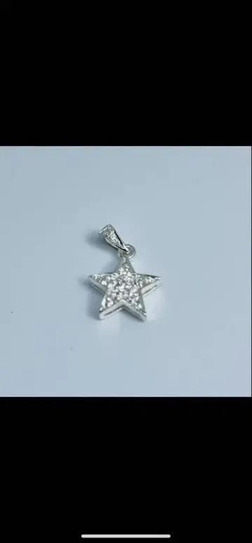 925 silver 실버 목걸이 탑 별 여성용 귀엽고 고급스러움