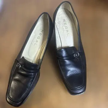 REGAL 로퍼 블랙 가죽 신발 24cm 876.