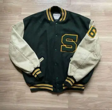 구제 의류 DeLONG SPORTSWEAR 바시티 자켓 XL