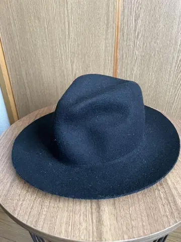 블랙 울 펠트 햇
